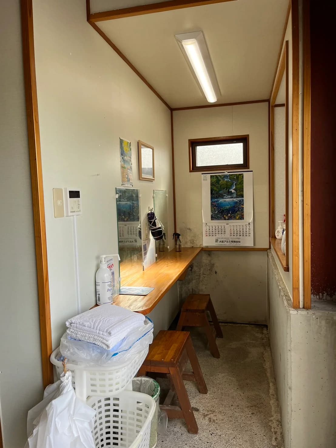 ヤマハタマリンサービスのマリンアクティビティ体験後に利用できる清潔なシャワー室